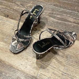 Lulu strapped heels